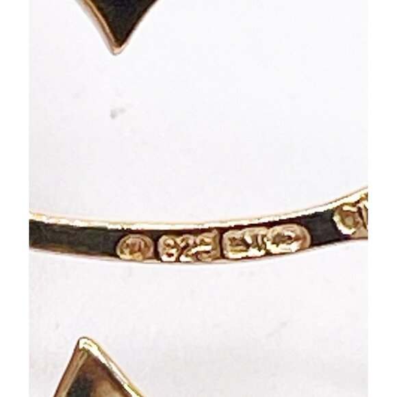 925 Sterling Silver Vermeil Gold Dainty Butterfly Crystal Heart Pendant Necklace - Picture 7 of 7